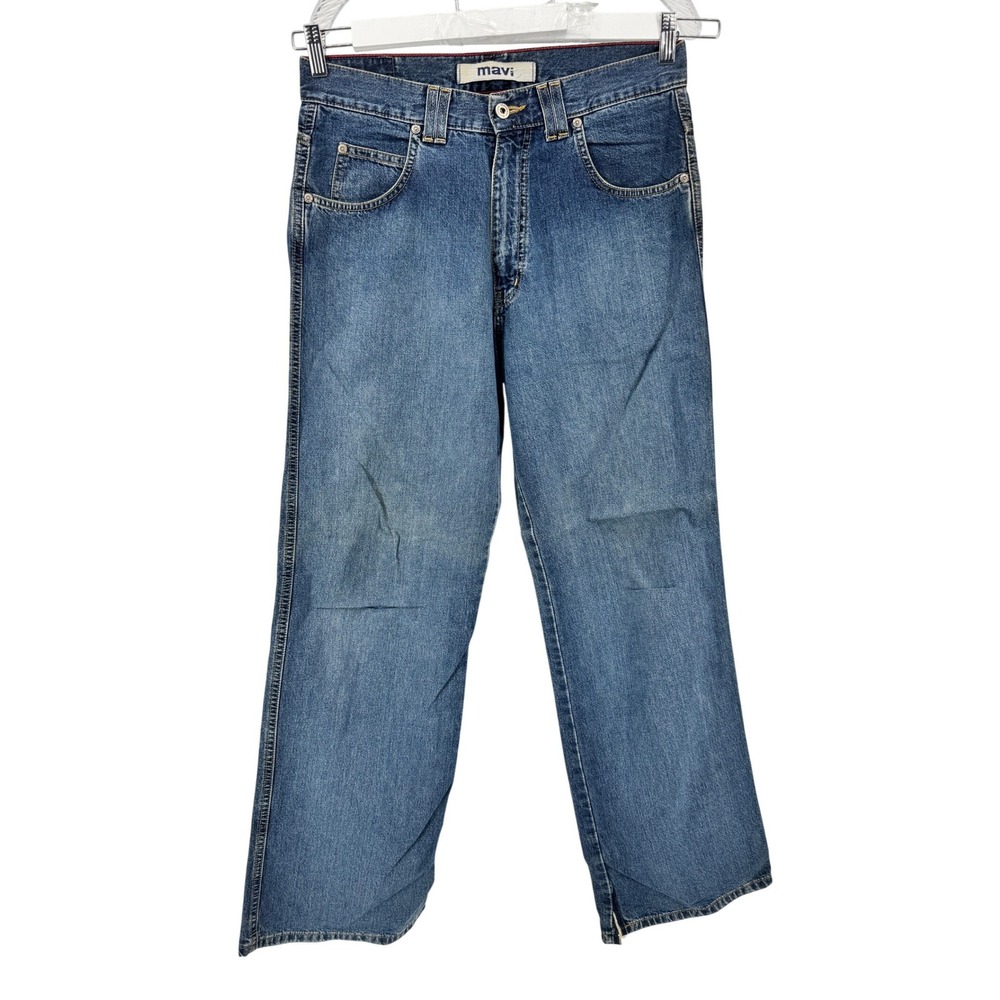 Mavi Max 170 Jeans‎ Mens 30x32 Blue Wide Leg Heavy Weight Denim Zip Fly Turkey